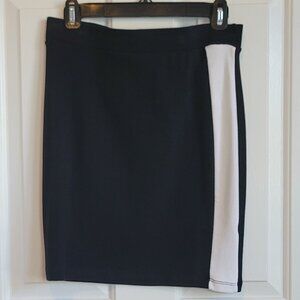Stateside Mini Black Skirt with White Stripe